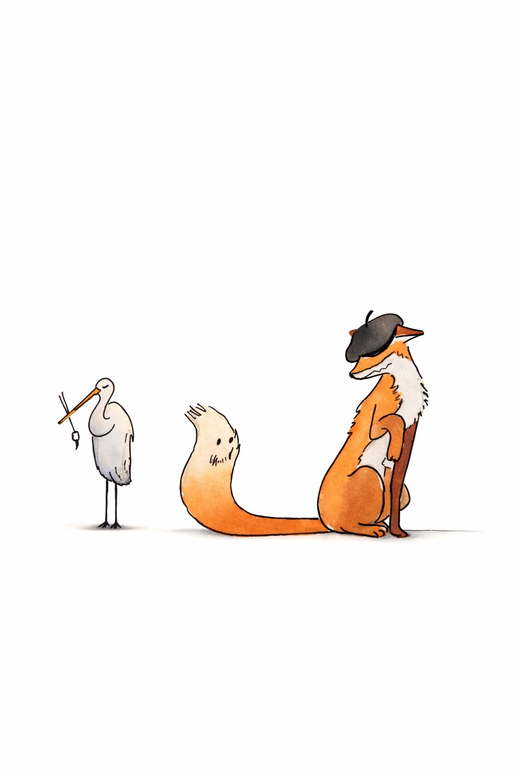 LéonarT le renard — illustration Del'Hi